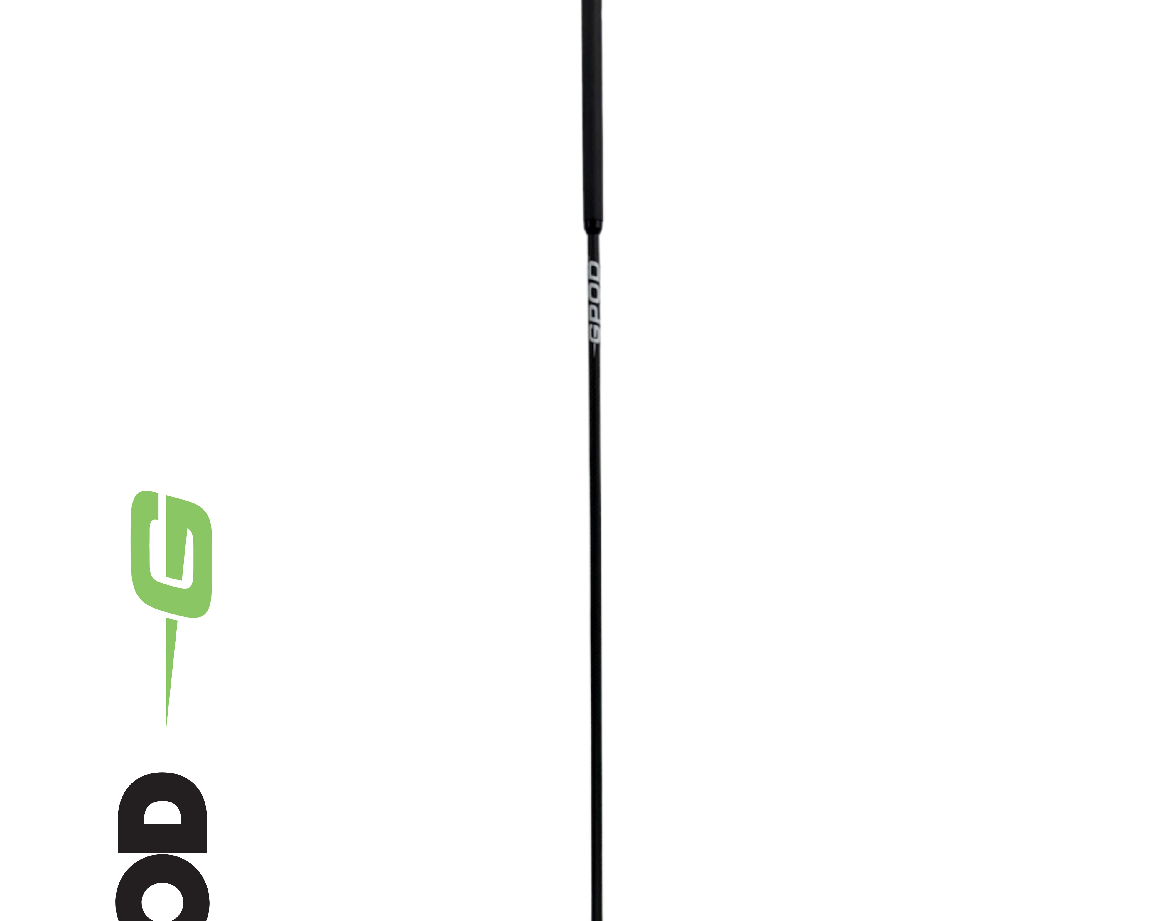 GPOD monopod staked into the turf holding a phone