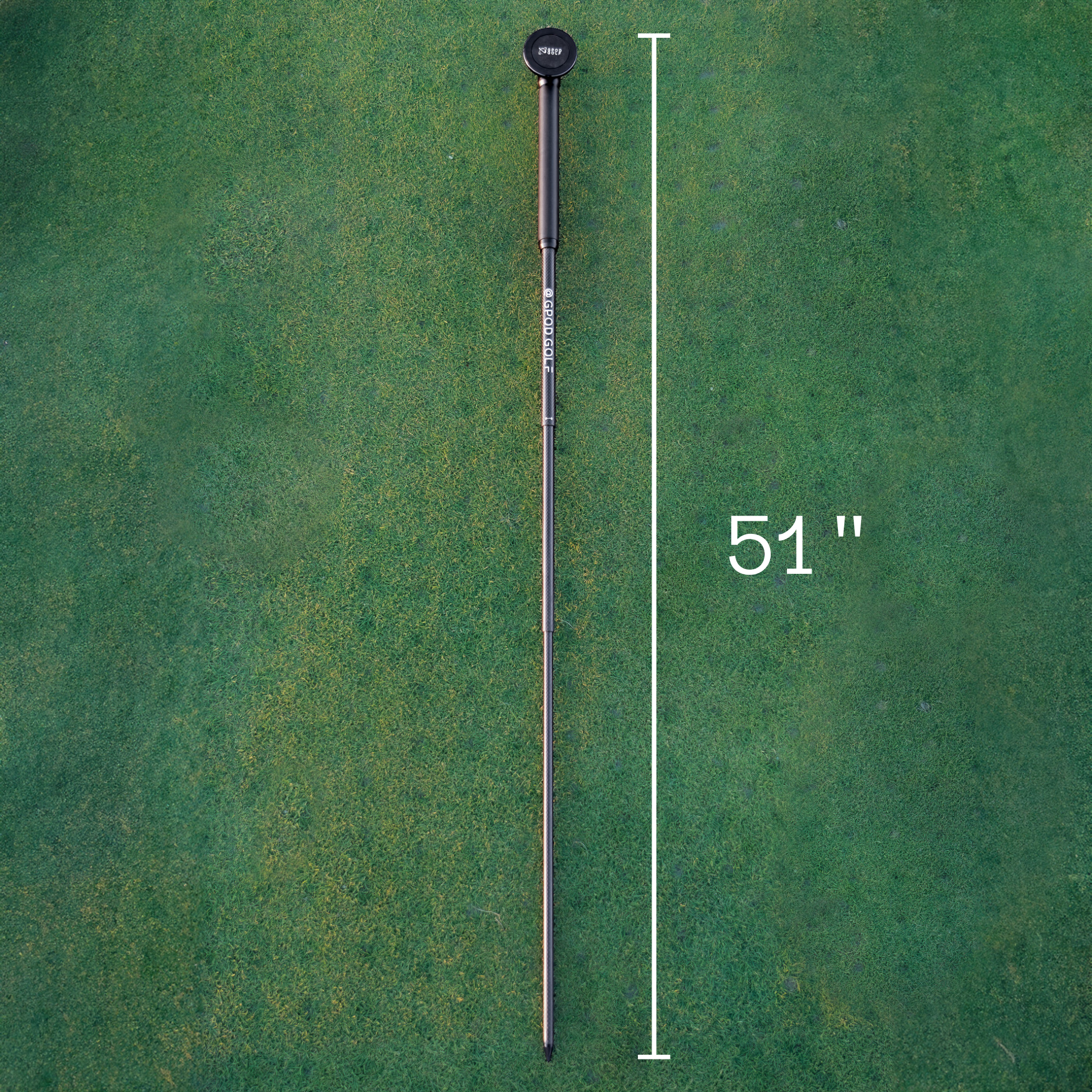 GPOD X fully extended at 51 inches allowing users to film at any height and angle using our patented magnetic mounts