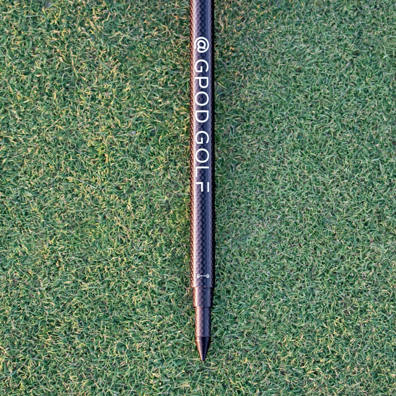 GPOD X extendable carbon fiber body with an aluminum point that makes it easy to insert in the ground