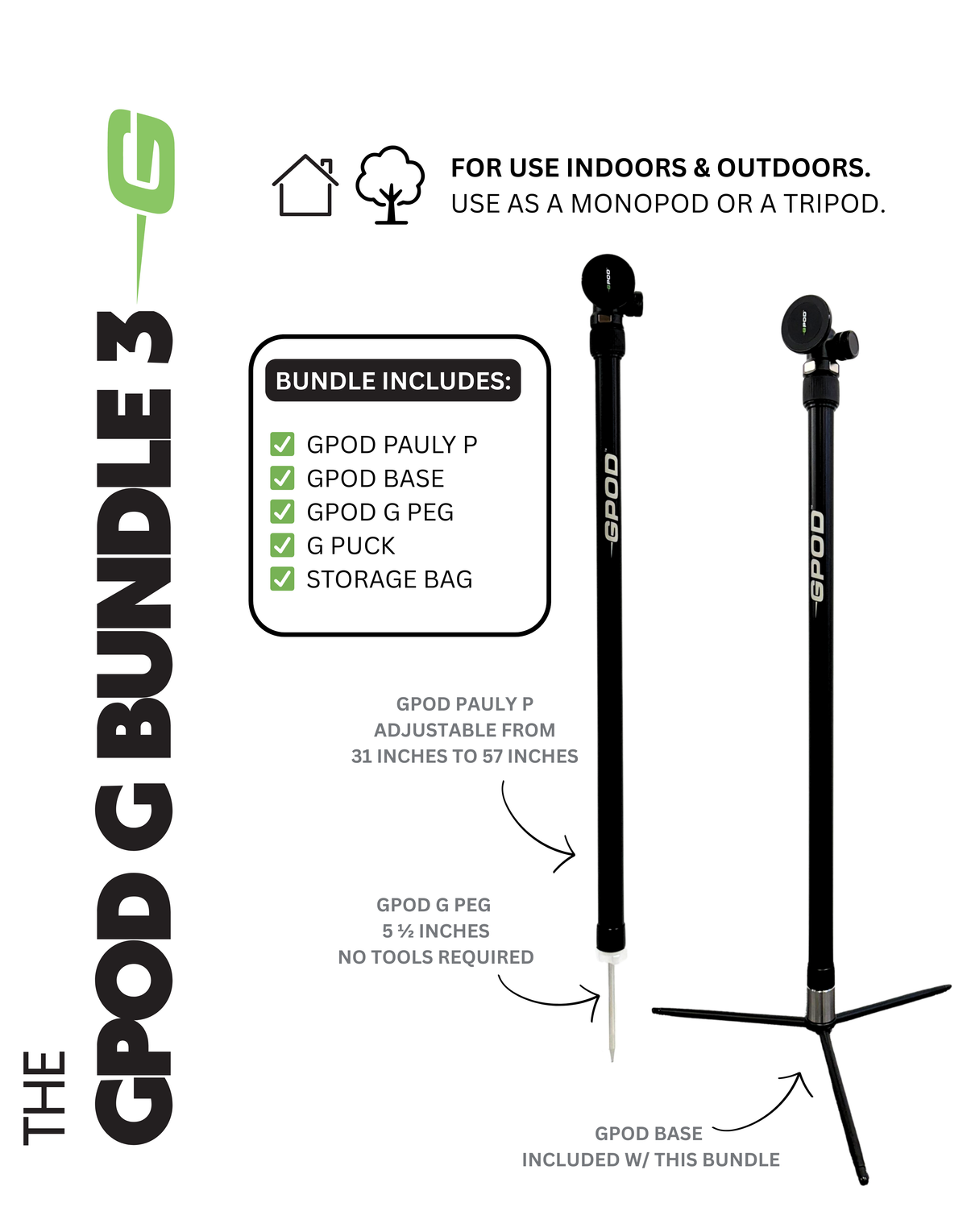 Gpod Ridel's GPOD G BUNDLE 3 : GPOD Pauly P + GPOD Base 2.0 – GPOD GOLF